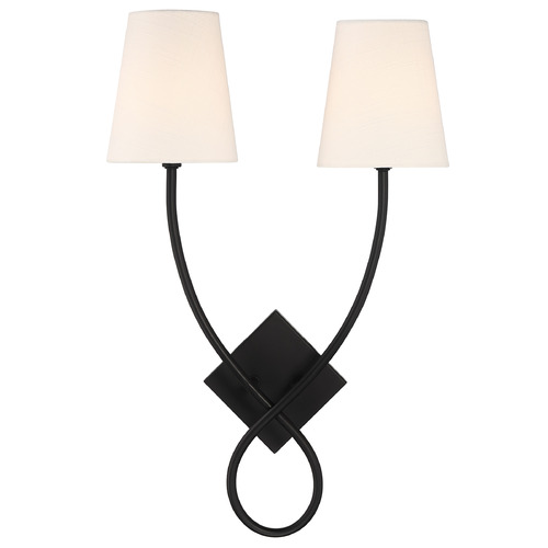 Savoy House Savoy House Lighting Barclay Matte Black Sconce 9-4928-2-89