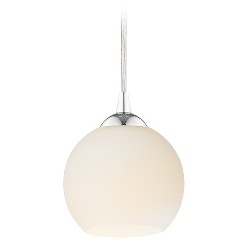 Design Classics Lighting Gala Mini Pendant in Chrome by Design Classics Lighting 582-26 G1832-WH