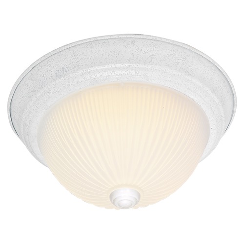 Textured White Flush Mount by Nuvo Lighting