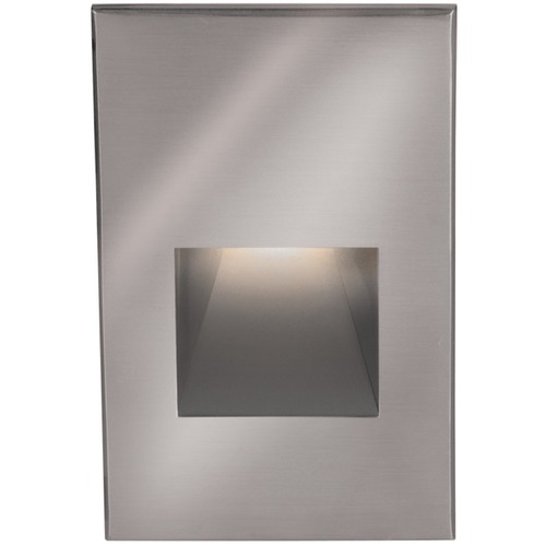 Stainless Steel LED Recessed Step Light with Amber LED by WAC Lighting