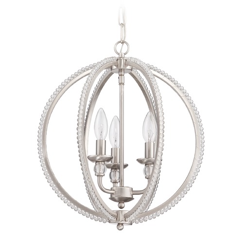 15-Inch Brushed Nickel Chandelier by Craftmade Lighting