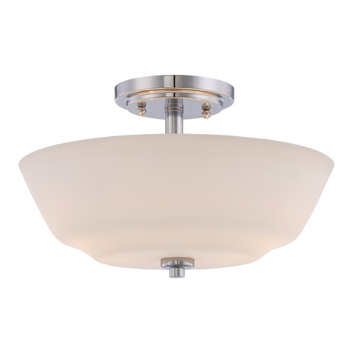 Nuvo Lighting Willow Polished Nickel Semi-Flush Mount by Nuvo Lighting 60/5806