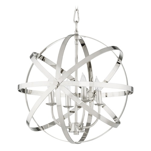 Quorum Lighting Celeste Polished Nickel Pendant by Quorum Lighting 6009-4-62