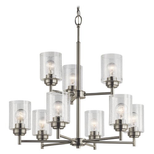 Winslow 9-Light Chandelier in Brushed Nickel by Kichler Lighting