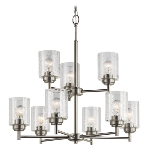 Kichler Lighting Winslow 9-Light Chandelier in Brushed Nickel by Kichler Lighting 44031NI