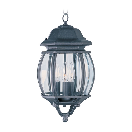 Crown Hill Black Outdoor Hanging Light by Maxim Lighting