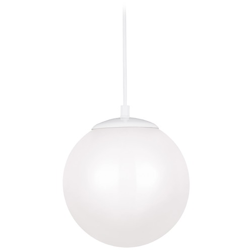 Visual Comfort Studio Collection Leo Hanging Globe White LED Pendant by Visual Comfort Studio 602093S-15