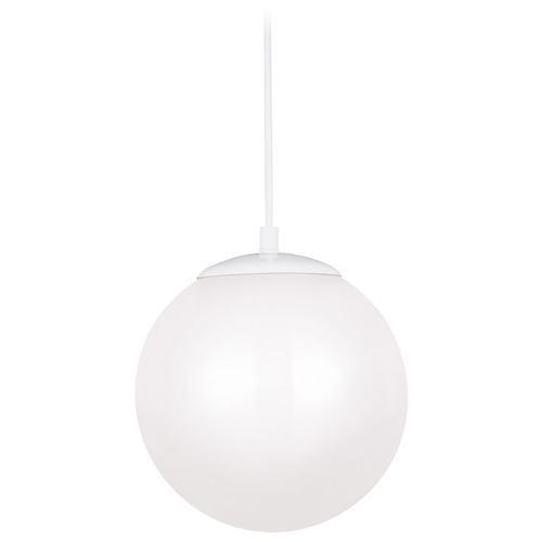 Leo Hanging Globe White LED Pendant by Visual Comfort Studio