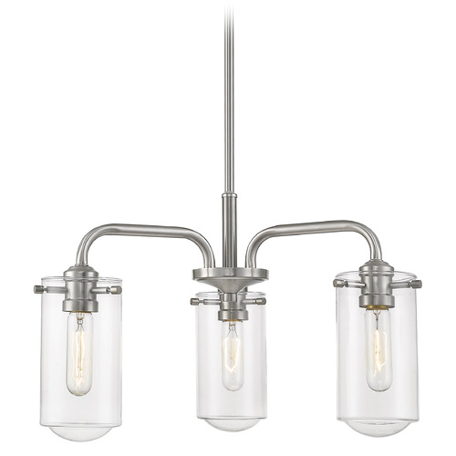 Z-Lite Delaney Brushed Nickel Mini-Chandelier by Z-Lite 471-3BN