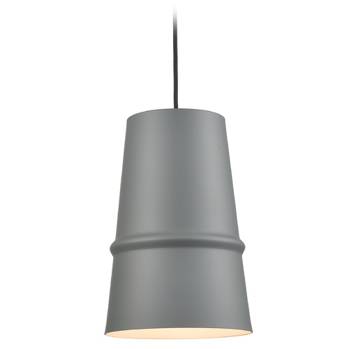 Castor Gray & Matte White Pendant by Kuzco Lighting
