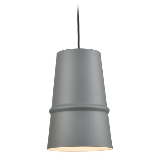 Kuzco Lighting Castor Gray & Matte White Pendant by Kuzco Lighting 492208-GY