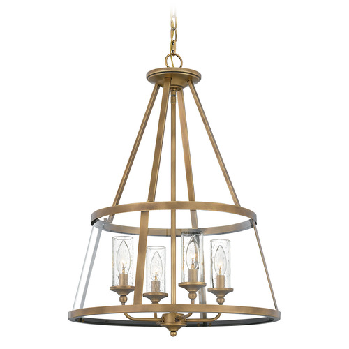 Barlow 20-Inch Pendant in Weathered Brass by Quoizel Lighting
