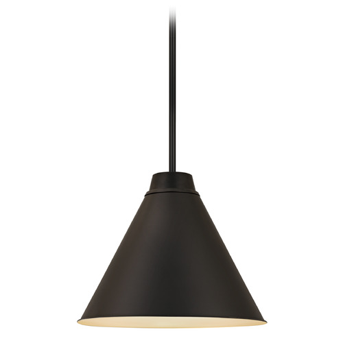 Eaton Matte Black Pendant by Z-Lite