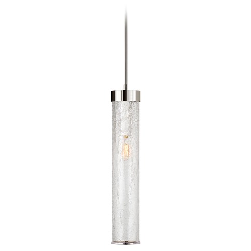 Visual Comfort Signature Collection Kelly Wearstler Liaison Pendant in Polished Nickel by Visual Comfort Signature KW5118PNCRG