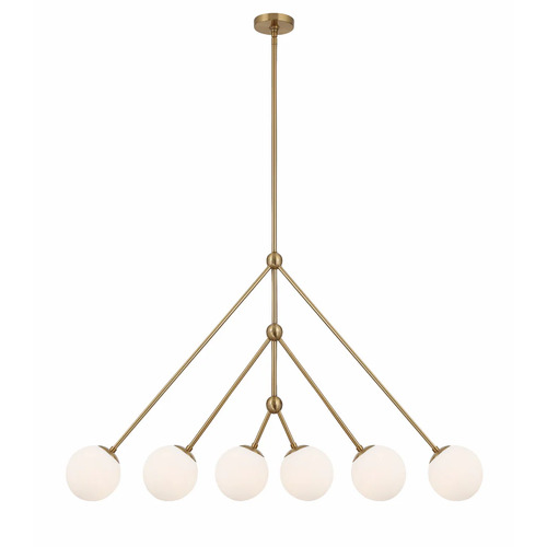 Crystorama Lighting Omni 46.50-Inch Chandelier in Aged Brass by Crystorama Lighting OMN-3006-AG