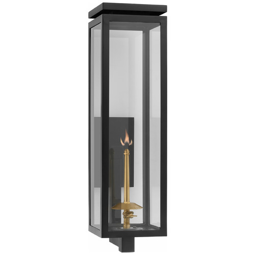 Chapman & Myers Fresno Gas Wall Lantern in Black by VC Signature