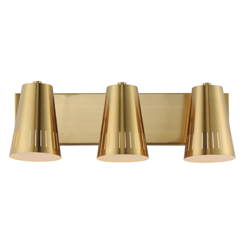 Maxim Lighting Helsinki Natural Aged Brass Bathroom Light by Maxim Lighting 11433NAB