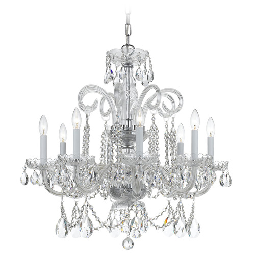 Crystorama Lighting Traditional Crystal Polished Chrome Crystal Chandelier
