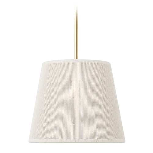 Capital Lighting Tara Matte Brass Pendant Light with Empire Shade