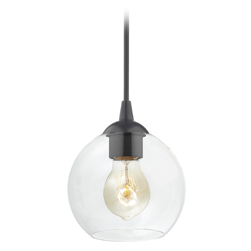 Design Classics Lighting Gala Mini Pendant in Matte Black by Design Classics Lighting 582-07 BK BK G1832-CL