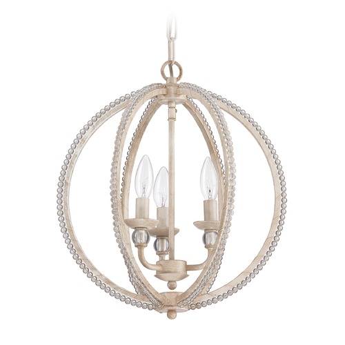 15-Inch Wide Antique Linen Chandelier by Craftmade Lighting
