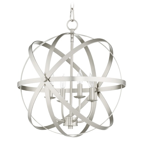 Quorum Lighting Celeste Satin Nickel Pendant by Quorum Lighting 6009-4-65