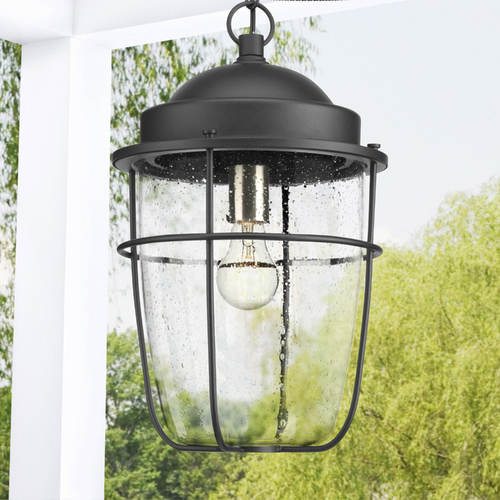 Holcombe Black Outdoor Hanging Light by Progress Lighting