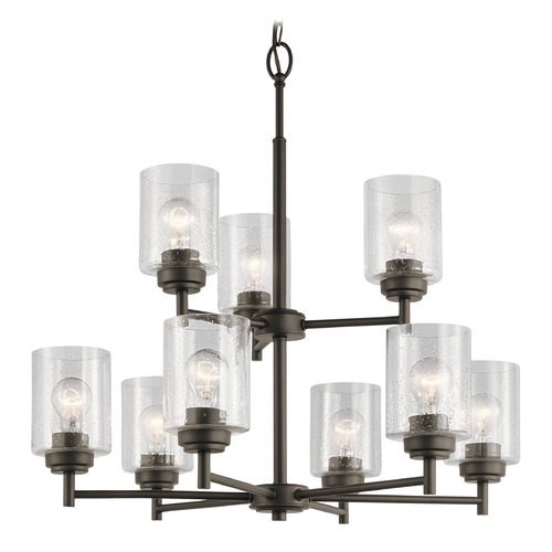 Winslow 9-Light 2-Tier Chandelier in Olde Bronze by Kichler Lighting