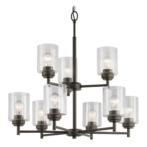 Kichler Lighting Winslow 9-Light 2-Tier Chandelier in Olde Bronze by Kichler Lighting 44031OZ