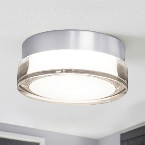 Pi 6.25-Inch LED Outdoor Flush Mount in Black 3000K by Modern Forms