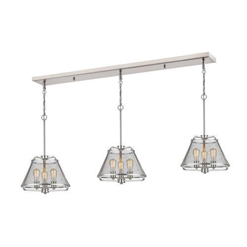 Z-Lite Iuka Brushed Nickel Multi-Light Pendant by Z-Lite 451-16-3BN