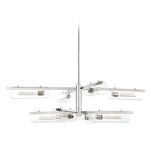 Mitzi by Hudson Valley Ariel Polished Nickel Chandelier by Mitzi by Hudson Valley H326808-PN