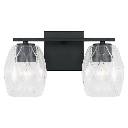 Capital Lighting Lucas 14-Inch Vanity Light in Matte Black by Capital Lighting 145321MB-525