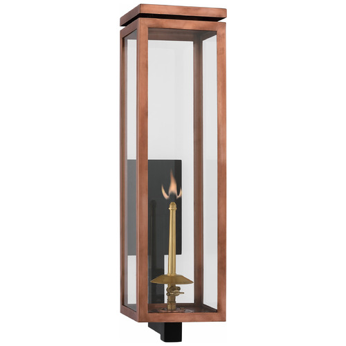 Visual Comfort Signature Collection Chapman & Myers Fresno Gas Wall Lantern in Copper by VC Signature CHO2561SCCG