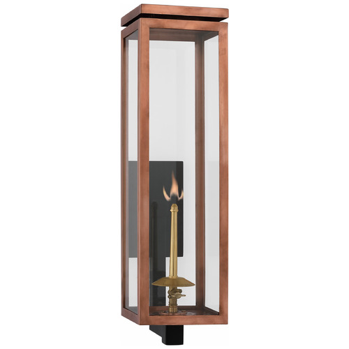 Chapman & Myers Fresno Gas Wall Lantern in Copper by VC Signature
