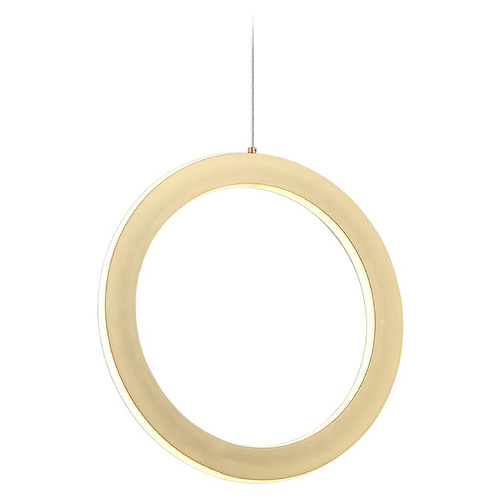 Matteo Lighting Victoria Brushed Gold LED Pendant Light