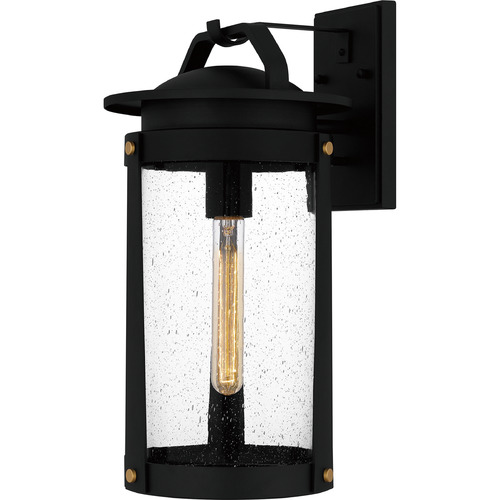 Quoizel Lighting Clifton Earth Black Outdoor Wall Light by Quoizel Lighting CLI8409EK