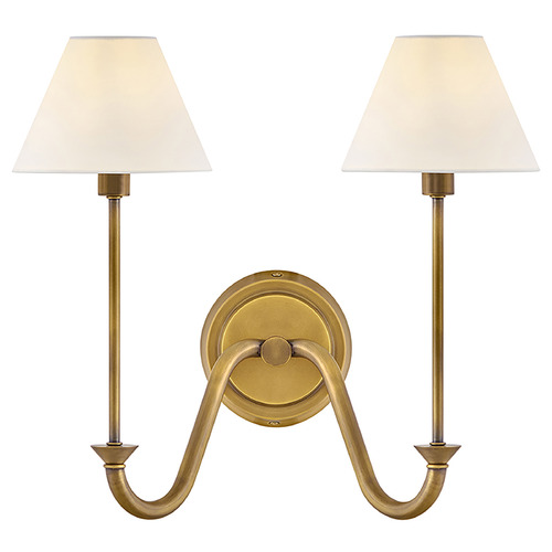 Greta Heritage Brass LED Sconce by Hinkley Lighting