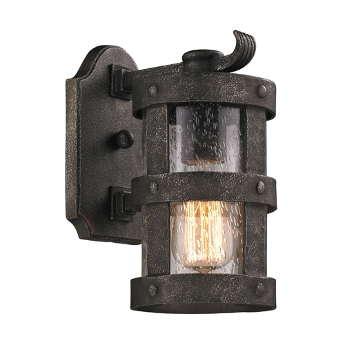 Barbosa 10-Inch Outdoor Wall Light in Barbosa Bronze by Troy Lighting
