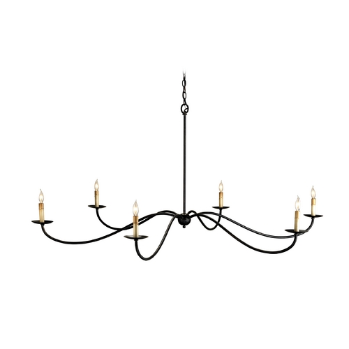 Currey and Company Lighting Saxon Chandelier in Zanzibar Black by Currey & Company 9267