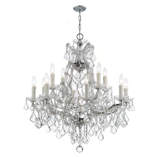 Maria Theresa 29-Inch Chandelier in Chrome by Crystorama Lighting