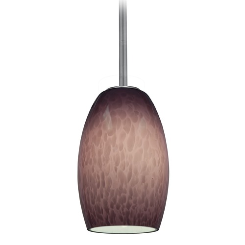 Access Lighting Chianti Brushed Steel Mini Pendant by Access Lighting 28078-3R-BS/PLC