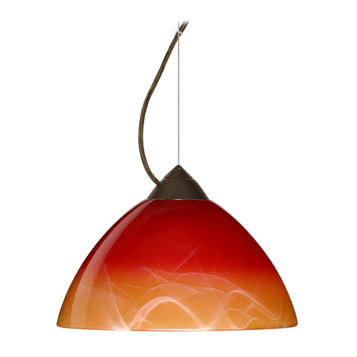 Besa Lighting Besa Lighting Tessa Bronze LED Pendant Light 1KX-4201SL-LED-BR