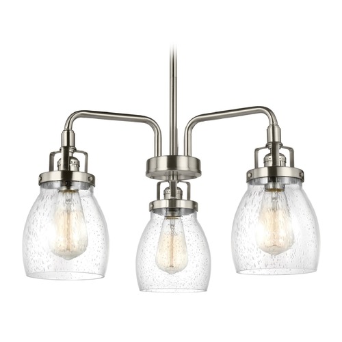 Generation Lighting Belton Mini Chandelier in Brushed Nickel by Generation Lighting 3114503-962