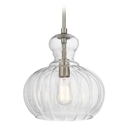 Riviera 11.50-Inch Brushed Nickel Pendant by Kichler Lighting