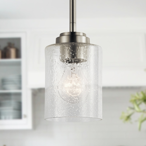 Winslow Mini Pendant in Brushed Nickel by Kichler by Kichler Lighting