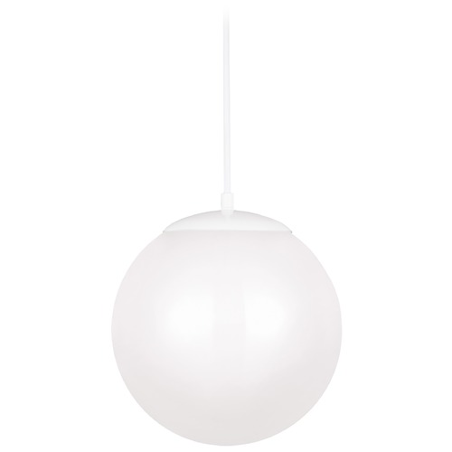 Visual Comfort Studio Collection Leo Hanging Globe White LED Pendant by Visual Comfort Studio 602293S-15