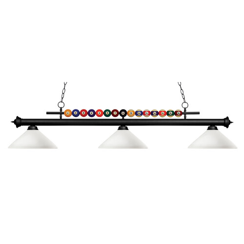 Shark Matte Black Billiard Light by Z-Lite