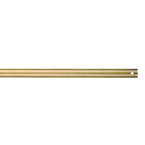 12-In Downrod in Antique Brass by Visual Comfort & Co Fan Collection