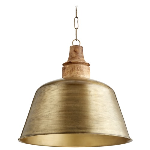 Artisan's Brass Pendant by Quorum Lighting